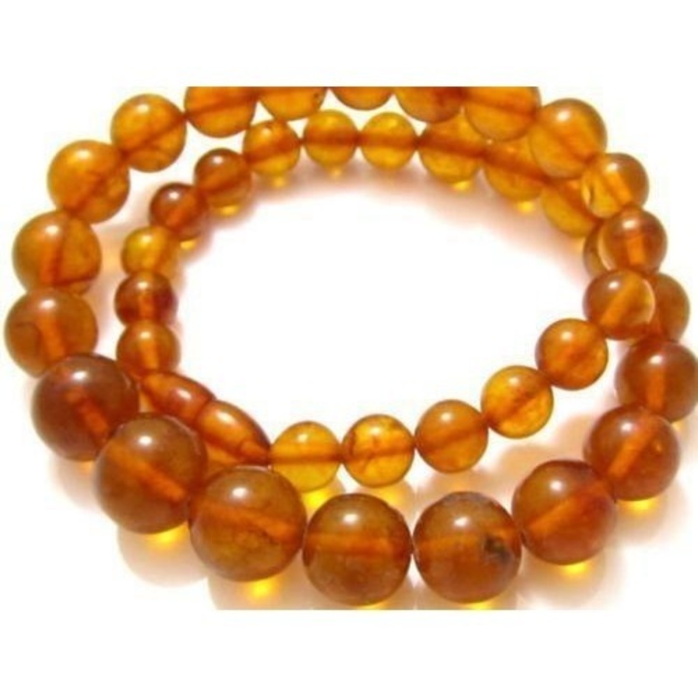Vintage Beautiful Old Genuine Honey Amber Graduated Bead Necklace*39.6g*19"